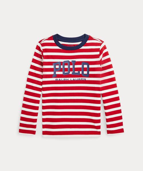 ロゴ ストライプド コットン ロングスリーブ Tシャツ(Tシャツ/カットソー)|POLO RALPH LAUREN CHILDRENSWEAR(ポロ ラルフ ローレン チルドレンズウェア)
