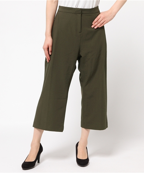 OUTLET（アウトレット）の「【CIAOPANIC TYPY】ジョーゼットタックガウチョパンツ（その他パンツ・レディース・ブラック/カーキ・MEDIUM/SMALL）」の2枚目の写真