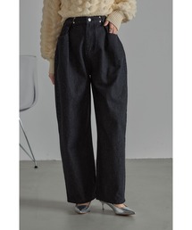 ウエストフックタックデニム