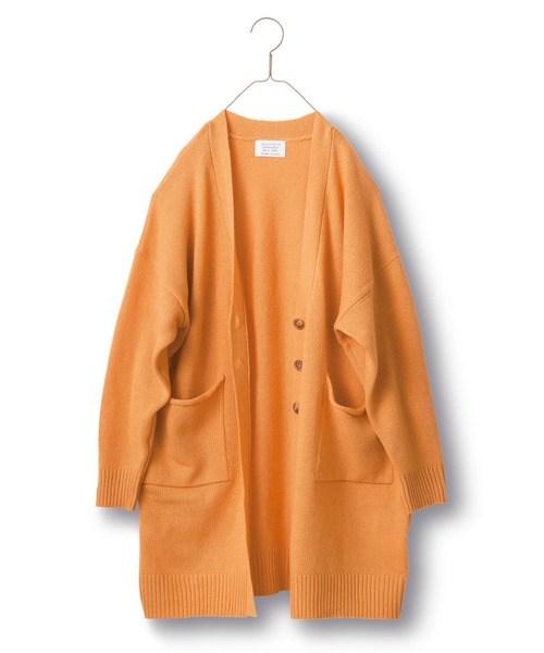 cubecube センソユニコ カーディガン 橙 サイズ38*ZC519 サニークラウズ ネーブルオレンジカーディガン〈レディース