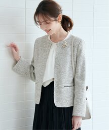 IKKA LOUNGE | ファンシーツイードジャケット(スーツジャケット)