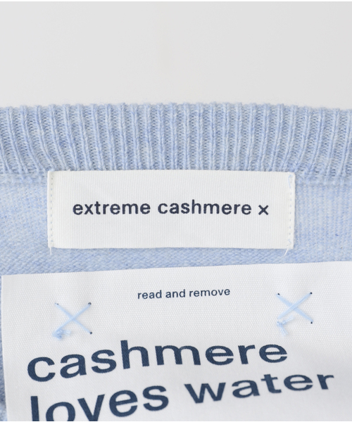 FRAMeWORK（フレームワーク）の「extreme cashmere/エクストリームカシミヤ CREW HOP（ニット/セーター・レディース・ブルー/ホワイト・FREE）」の13枚目の写真