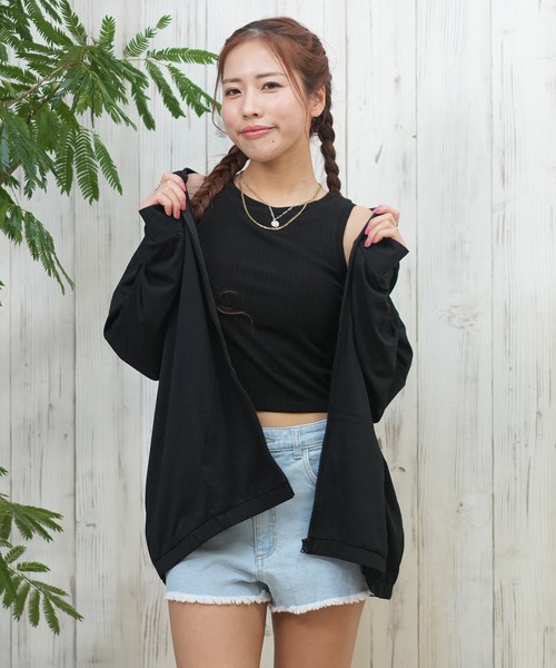 Hurley (ハーレー)の「Hurley/ハーレー ジップアップラッシュガード/水陸両用/UVケア WSRG251009(ラッシュガード・レディース・ホワイト/ブラック/ピンク・M/S)」の20枚目の写真
