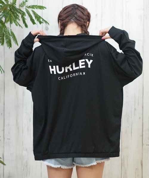 Hurley (ハーレー)の「Hurley/ハーレー ジップアップラッシュガード/水陸両用/UVケア WSRG251009(ラッシュガード・レディース・ホワイト/ブラック/ピンク・M/S)」の21枚目の写真