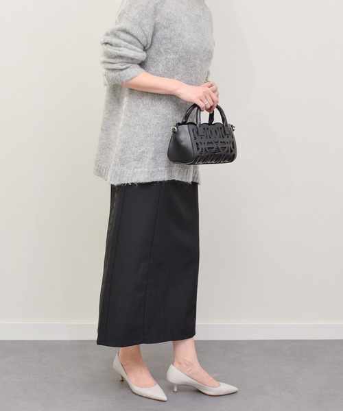 ANITA BILARDI（アニタビラルディ）の「【ANITA BILARDI】カットワークレザーミディアムサイズバッグ(Q56422)（ハンドバッグ・レディース・ベージュ/ブラック・ALL）」の16枚目の写真