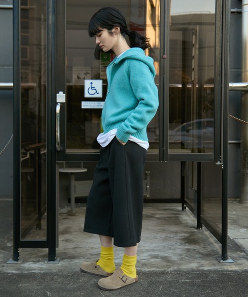 MERLOT（メルロー）の「ダブルジップニットパーカー（パーカー・レディース・グレー/ライトブルー・FREE）」の10枚目の写真