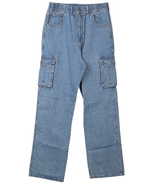 LUXSTYLE(ラグスタイル)の「ビッグサイズデニムカーゴパンツ BIG 大きいサイズ 2L 3L 4L 5L(デニムパンツ・メンズ・ブラック/ネイビー/サックスブルー・2L/3L/4L/5L)」の8枚目の写真