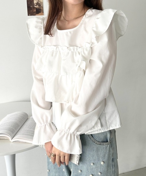 セール】ボリュームフリルブラウス（シャツ/ブラウス）｜CLEA