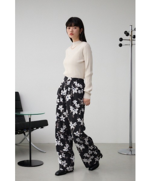 ★日本未入荷★ MAXMARASTUDIO ☆ コットンバタビアパンツ BLEU ウィークエンドマックスマーラ コットンワイドパンツ ひらべったい
