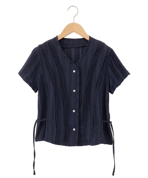 CHAN ME(チャンミ)の「ボヘミアンレースブラウス(シャツ/ブラウス・レディース・ネイビー/アイボリー・MEDIUM/LARGE/X-LARGE)」の13枚目の写真