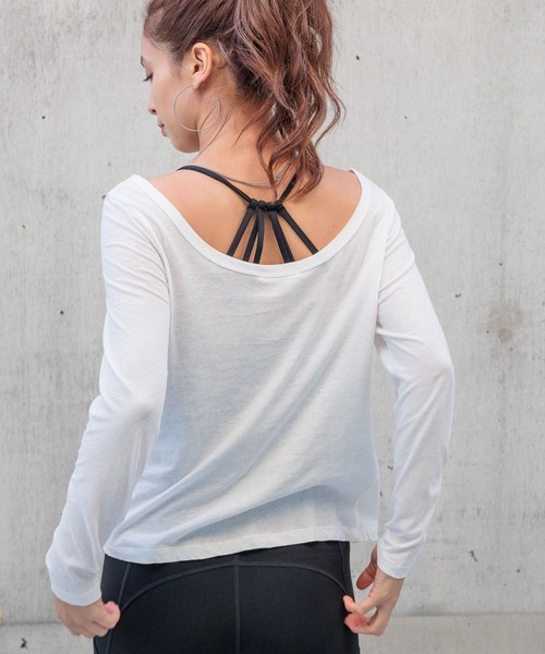 HEREIAM（ヘレイアム）の「【HEREIAM】シアーレイヤードプルオーバー（Tシャツ/カットソー・レディース・ホワイト/ブラック・FREE）」の19枚目の写真