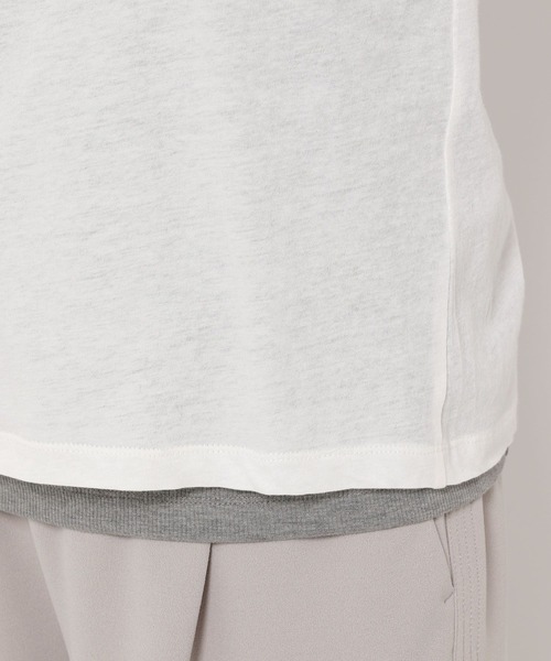 HEREIAM（ヘレイアム）の「【HEREIAM】シアーレイヤードプルオーバー（Tシャツ/カットソー・レディース・ホワイト/ブラック・FREE）」の7枚目の写真