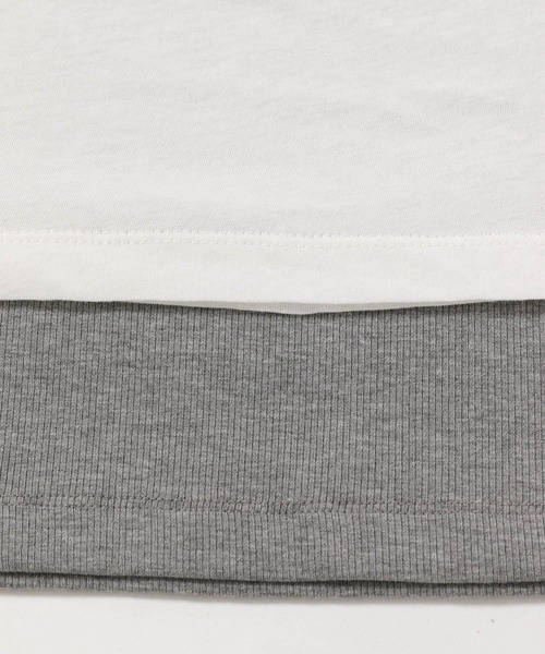 HEREIAM（ヘレイアム）の「【HEREIAM】シアーレイヤードプルオーバー（Tシャツ/カットソー・レディース・ホワイト/ブラック・FREE）」の12枚目の写真