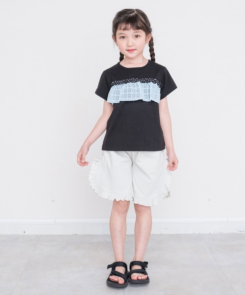RAGMART(ラグマート)の「カットソーフリルパンツ(その他パンツ・キッズ・ベージュ/カーキ/グレー・90cm/95cm/80cm)」の5枚目の写真