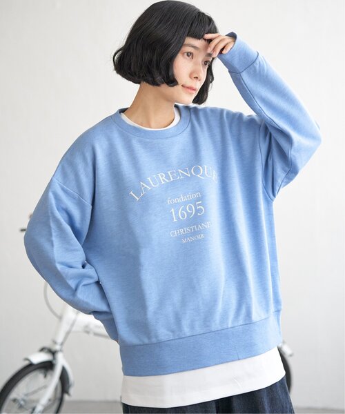 LBC（エルビーシー）の「ピグメントライクロゴスウェット（スウェット・レディース・ピンク/ブルー/ライトグレー・M）」の5枚目の写真