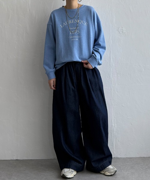 LBC（エルビーシー）の「ピグメントライクロゴスウェット（スウェット・レディース・ピンク/ブルー/ライトグレー・M）」の9枚目の写真