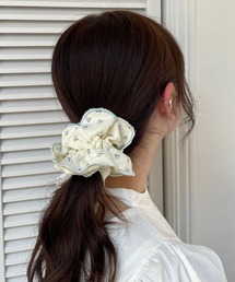 poiregnee（ポワニェ）の「［select］花柄シュシュ（シュシュ・レディース）」