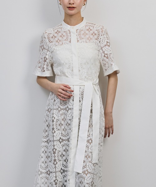 未使用 ロエベ コットン シャツワンピース ワンピース ホワイト LOEWE（ロエベ）シャツワンピース 白 サイズ:XS レディース