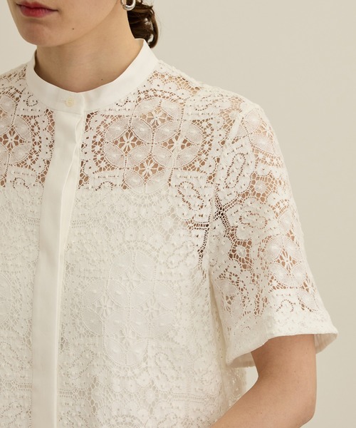 ROPE'（ロペ）の「コットンレースシャツワンピース（シャツワンピース・レディース・オフホワイト・FREE）」の16枚目の写真