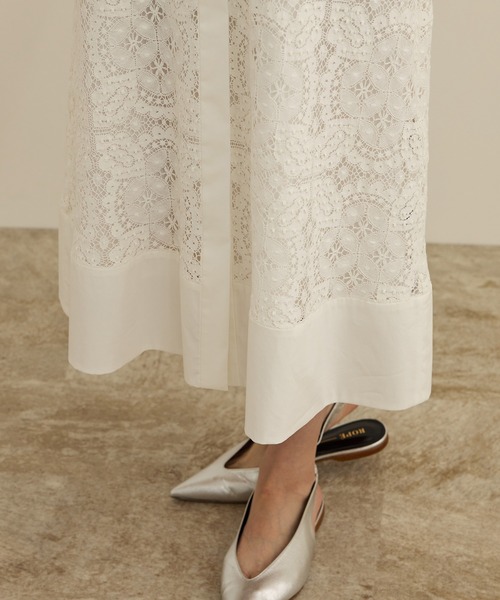 ROPE'（ロペ）の「コットンレースシャツワンピース（シャツワンピース・レディース・オフホワイト・FREE）」の17枚目の写真