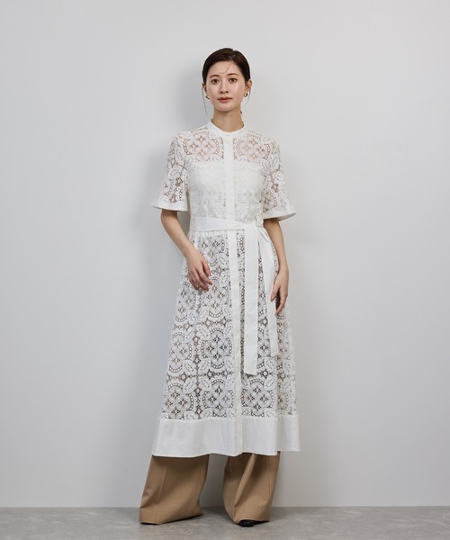 ROPE'（ロペ）の「コットンレースシャツワンピース（シャツワンピース・レディース・オフホワイト・FREE）」の20枚目の写真