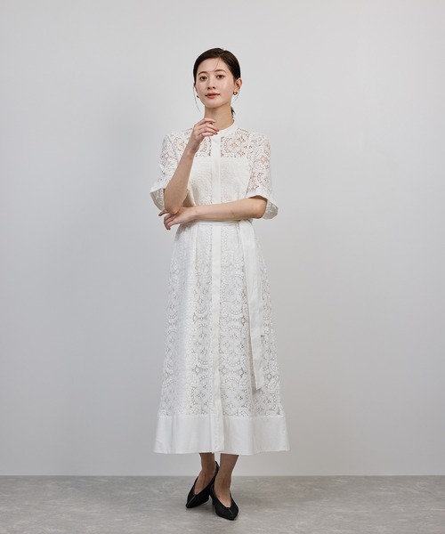 ROPE'（ロペ）の「コットンレースシャツワンピース（シャツワンピース・レディース・オフホワイト・FREE）」の21枚目の写真