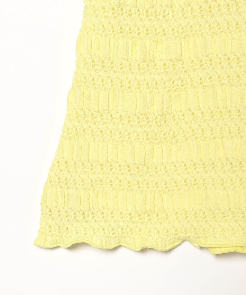 Ray BEAMS(レイビームス)の「シャーリング レース Tシャツ(Tシャツ/カットソー・レディース・オフホワイト/イエロー/ブラック・ONE SIZE)」の6枚目の写真