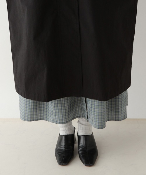 RAGEBLUE（レイジブルー）の「2WAYスタンドカラー/ロングハンティングコート（ステンカラーコート・レディース・ベージュ/ブラック・FREE）」の16枚目の写真