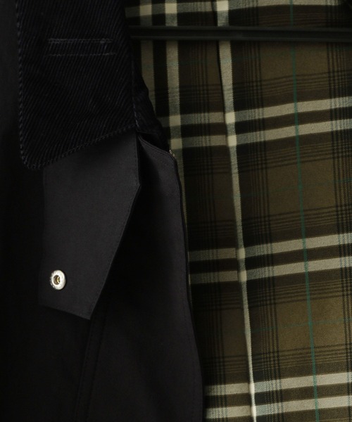 RAGEBLUE（レイジブルー）の「2WAYスタンドカラー/ロングハンティングコート（ステンカラーコート・レディース・ベージュ/ブラック・FREE）」の22枚目の写真