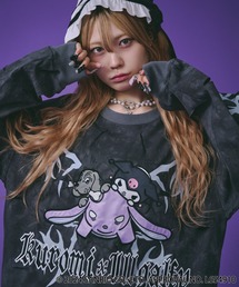 GALFY×KUROMI-イルガルフィームラ染めロンTee