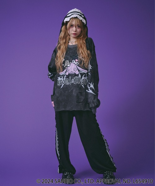 GALFY×KUROMI-イルガルフィームラ染めロンTee（Tシャツ