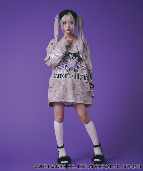 ililil×ココロヤミ×GALFY ロンT イルイルイル】ililil×ココロヤミ×GALFY コラボ 病みロンT 長袖