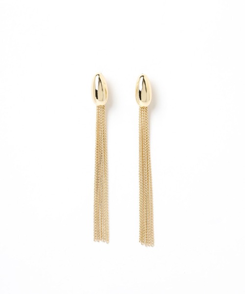 GLOBAL WORK(グローバルワーク)の「MATINEE LINE/チェーンフリンジピアス/288882(ピアス(両耳用)・レディース・ゴールド/シルバー・ONE SIZE)」の4枚目の写真