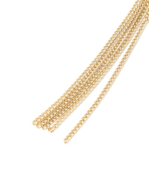 GLOBAL WORK(グローバルワーク)の「MATINEE LINE/チェーンフリンジピアス/288882(ピアス(両耳用)・レディース・ゴールド/シルバー・ONE SIZE)」の8枚目の写真