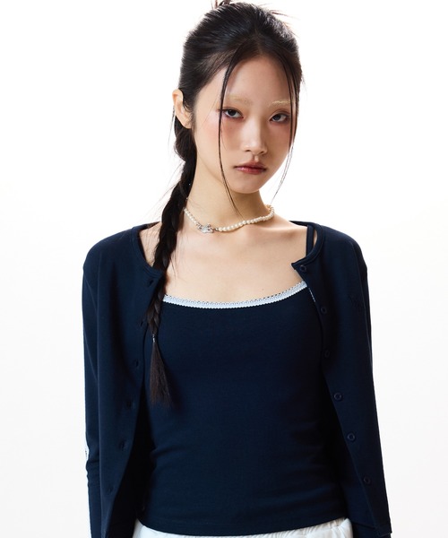 セール】LVTR FRILL CARDIGAN SLEEVELESS SET（カーディガン