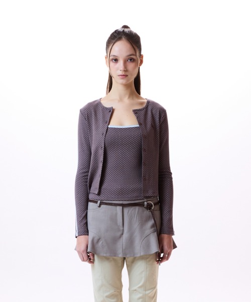 カーディガン LVTR FRILL CARDIGAN SLEEVELESS SET レディース セール】LVTR FRILL CARDIGAN SLEEVELESS SET（カーディガン