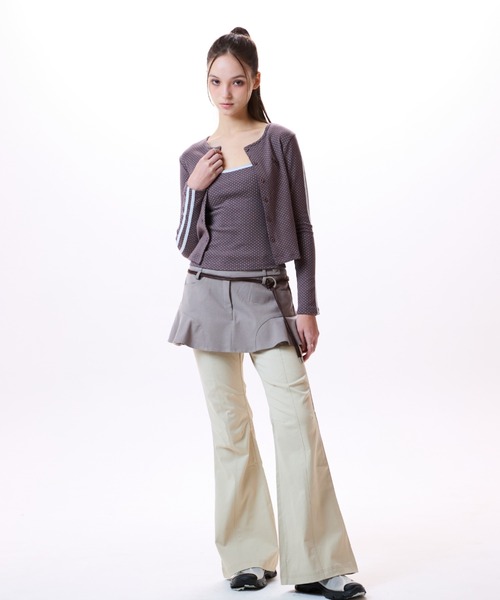 カーディガン LVTR FRILL CARDIGAN SLEEVELESS SET レディース セール】LVTR FRILL CARDIGAN SLEEVELESS SET（カーディガン