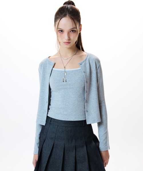 カーディガン LVTR FRILL CARDIGAN SLEEVELESS SET レディース Lvtr frill cardigan sleeveless set – hyein