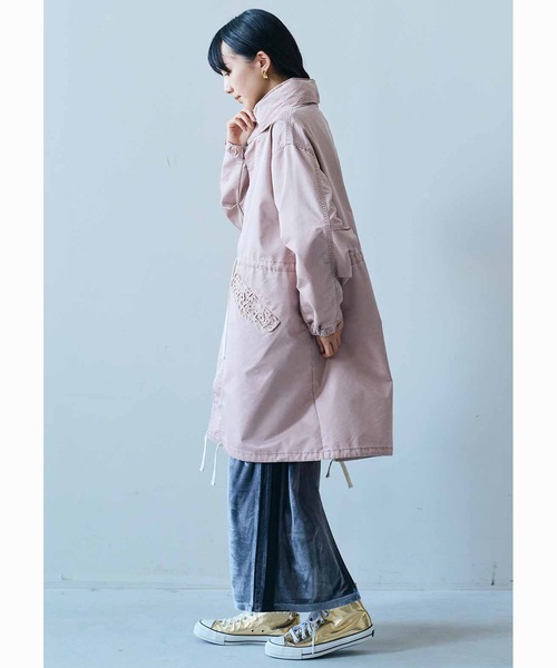 MEDE19F スモーキーピンクのモッズコート〈ピンク〉（モッズ