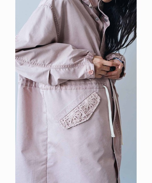 MEDE19F スモーキーピンクのモッズコート〈ピンク〉（モッズ