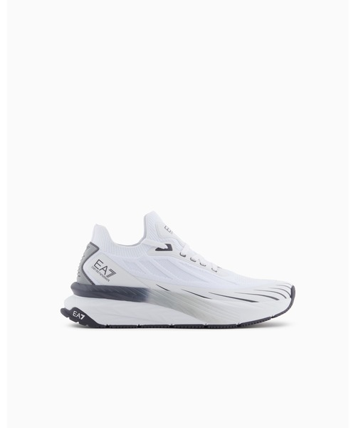 EMPORIO ARMANI EA7(エンポリオアルマーニイーエーセブン)の「【エンポリオ アルマーニ EA7】Crusher Distance Sonic Knit スニーカー(スニーカー・メンズ・ホワイト/ブラック・7/7.5/8/9.5/6.5/10/9/8.5/6/5/4/11)」の3枚目の写真