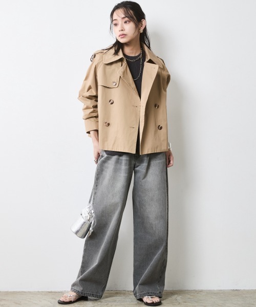 ロングベスト風 axes femme（アクシーズファム）の「ジレ風ロングベスト（ベスト