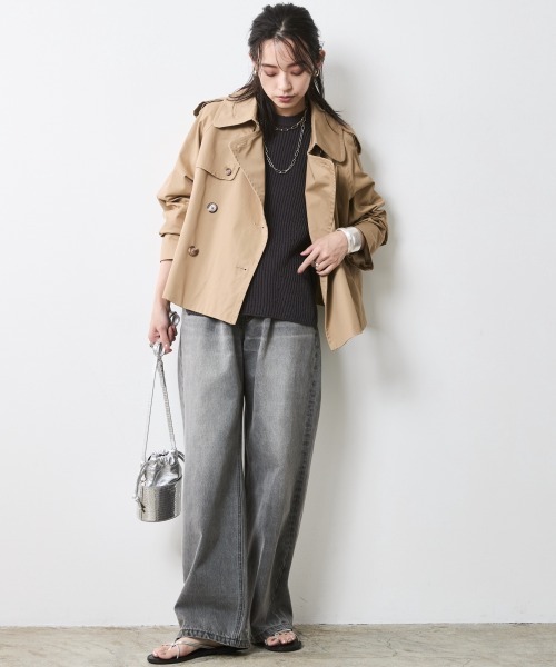 CHIC STYLE（シックスタイル）の「綿麻畦編ニットベスト＜大きいサイズ有＞シックスタイル（ベスト・レディース・チャコール/モカ・5L/4L/3L/LL/L/M）」の13枚目の写真