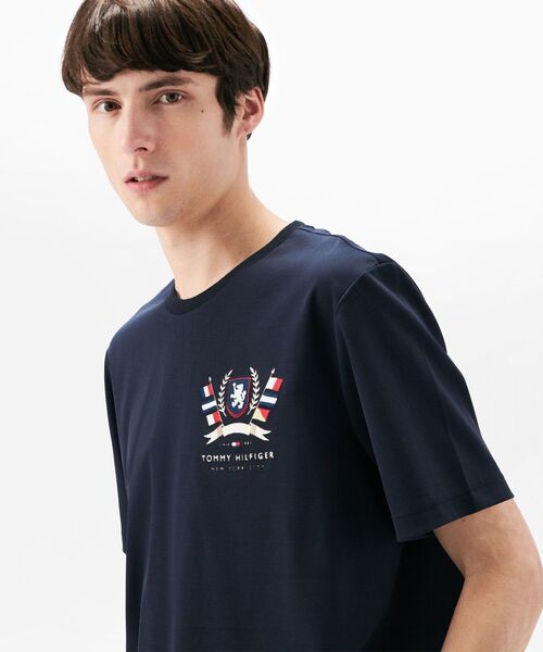 TOMMY HILFIGER（トミーヒルフィガー）の「ヒルフィガークレストインターロックT（Tシャツ/カットソー・メンズ・グリーン/レッド/ネイビー/ホワイト・SMALL/MEDIUM/LARGE/X-LARGE）」の7枚目の写真