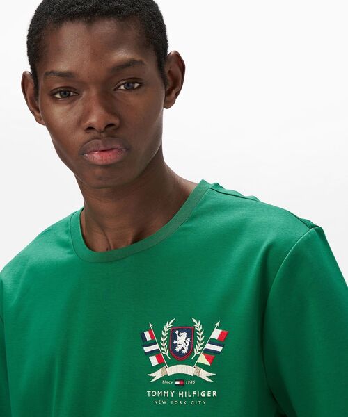 TOMMY HILFIGER（トミーヒルフィガー）の「ヒルフィガークレストインターロックT（Tシャツ/カットソー・メンズ・グリーン/レッド/ネイビー/ホワイト・SMALL/MEDIUM/LARGE/X-LARGE）」の11枚目の写真