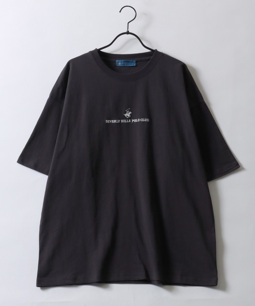 BEVERLY HILLS POLO CLUB（ビバリーヒルズポロクラブ）の「BEVERLY HILLS POLO CLUB/ビバリーヒルズポロクラブ オーバーサイズ ワンポイント刺繍 半袖Tシャツ リンガーTシャツ レディース メンズ（Tシャツ/カットソー・レディース・スミクロ/ネイビー/ブルー系その他/ホワイト/ホワイト系その他/ホワイト系その他3/ブラック系その他4/ブラック/ブラック系その他2/ブラック系その他/ホワイト系その他2/ブラック系その他3・M/L/LL）」の15枚目の写真