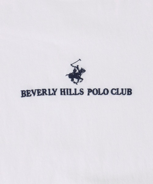 BEVERLY HILLS POLO CLUB（ビバリーヒルズポロクラブ）の「BEVERLY HILLS POLO CLUB/ビバリーヒルズポロクラブ オーバーサイズ ワンポイント刺繍 半袖Tシャツ リンガーTシャツ レディース メンズ（Tシャツ/カットソー・レディース・スミクロ/ネイビー/ブルー系その他/ホワイト/ホワイト系その他/ホワイト系その他3/ブラック系その他4/ブラック/ブラック系その他2/ブラック系その他/ホワイト系その他2/ブラック系その他3・M/L/LL）」の19枚目の写真