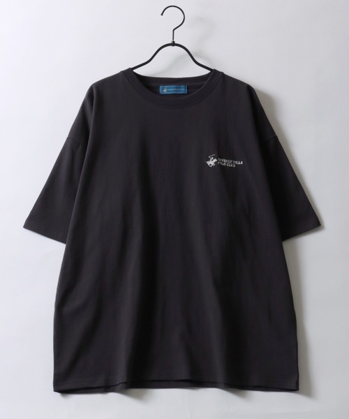 BEVERLY HILLS POLO CLUB（ビバリーヒルズポロクラブ）の「BEVERLY HILLS POLO CLUB/ビバリーヒルズポロクラブ オーバーサイズ ワンポイント刺繍 半袖Tシャツ リンガーTシャツ レディース メンズ（Tシャツ/カットソー・レディース・スミクロ/ネイビー/ブルー系その他/ホワイト/ホワイト系その他/ホワイト系その他3/ブラック系その他4/ブラック/ブラック系その他2/ブラック系その他/ホワイト系その他2/ブラック系その他3・M/L/LL）」の22枚目の写真