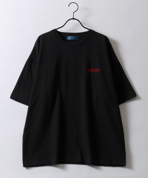 BEVERLY HILLS POLO CLUB（ビバリーヒルズポロクラブ）の「BEVERLY HILLS POLO CLUB/ビバリーヒルズポロクラブ オーバーサイズ ワンポイント刺繍 半袖Tシャツ リンガーTシャツ レディース メンズ（Tシャツ/カットソー・レディース・スミクロ/ネイビー/ブルー系その他/ホワイト/ホワイト系その他/ホワイト系その他3/ブラック系その他4/ブラック/ブラック系その他2/ブラック系その他/ホワイト系その他2/ブラック系その他3・M/L/LL）」の21枚目の写真