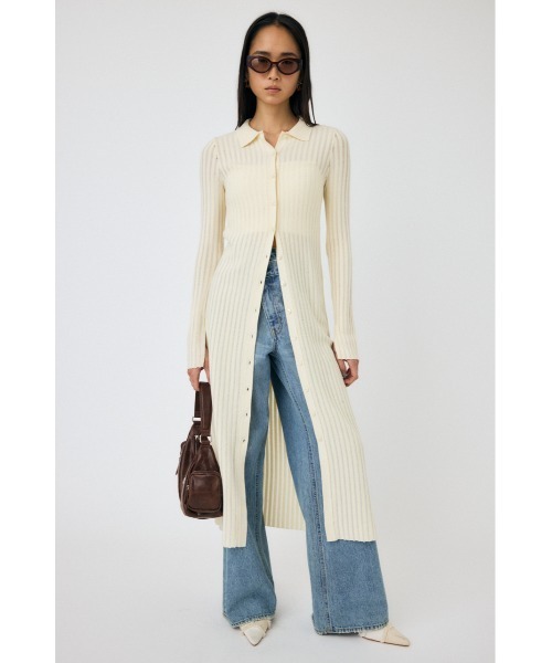 MOUSSY マウジー　SHEER VELOUR カーディガン MOUSSY | SHEER VELOUR カーディガン (Tシャツ・カットソー(長袖